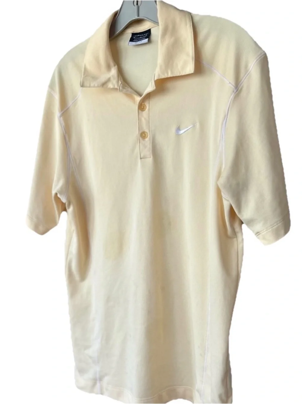 Nike Golf Dri-FIT Polo Men’s Medium Yellow Performance Short Sleeve Shirt